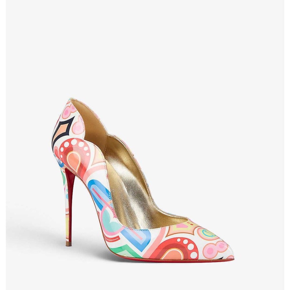 CHRISTIAN LOUBOUTIN - Hot Chick Print Pointed Toe Pump